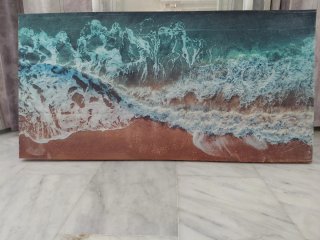 Cuadro Grande Playa Olas NO ENVIO CON COREOS