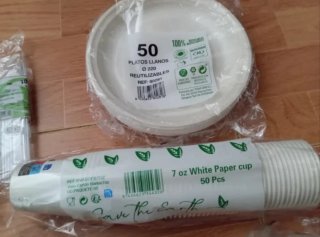 Vajilla Desechable 450 piezas sólo 0'03 cént NUEVA