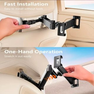 Soporte Tablet para Coche  Asiento Trasero 3 en 1