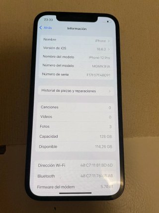 iPhone 12 Pro 128GB Gris 90% Batería