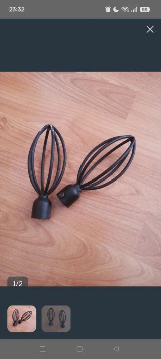 Conjunto y accesorios para cortinas de forja