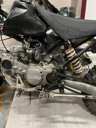 Pitbike 140cc Motocross Negra y Dorada