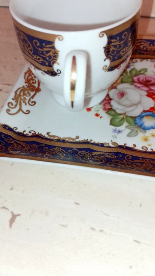 Set 2 tazzine con vassoietto