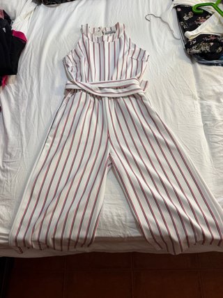 Mono Rayas Blanco y Rojo Talla M