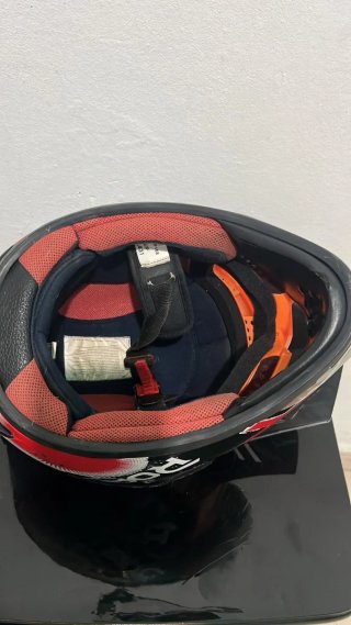Casco de moto ROAN con gafas