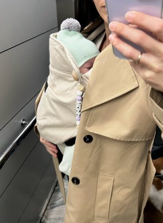 Mochila Portabebés Momcozy PureHug Khaki