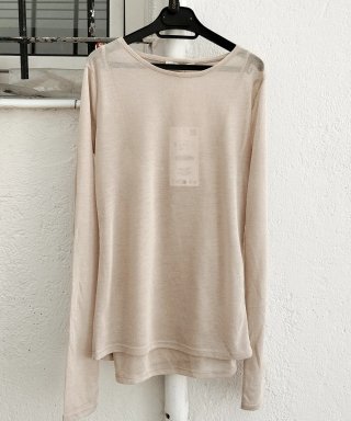 Camiseta Zara punto fino m/ larga T.XS
