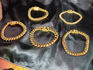 Bracciale cubano in acciaio inossidabile da uomo 316L