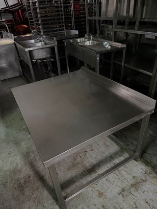 Mesa baja industrial acero inoxidable