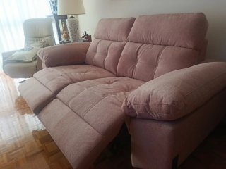 Sofá Cama Rosa Tela