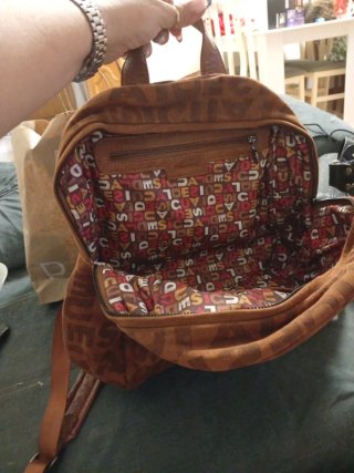 Mochila Desigual Marrón con Logo