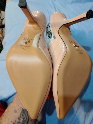Zapatos de fiesta Dior beige