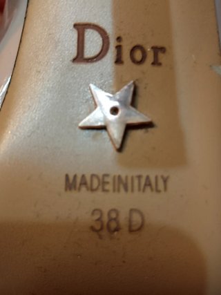 Zapatos de fiesta Dior beige