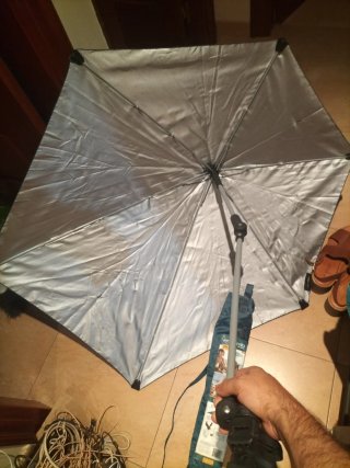 Sombrilla para silla de playa