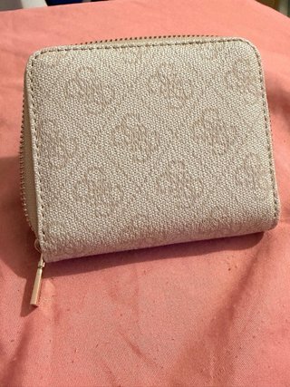 Monedero Guess Beige Original