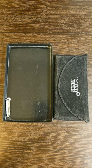 cartera billetera de piel negra Mont blanc