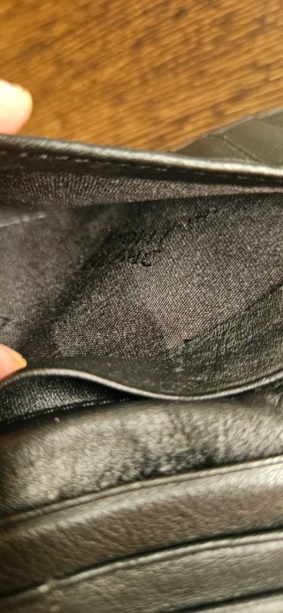cartera billetera de piel negra Mont blanc