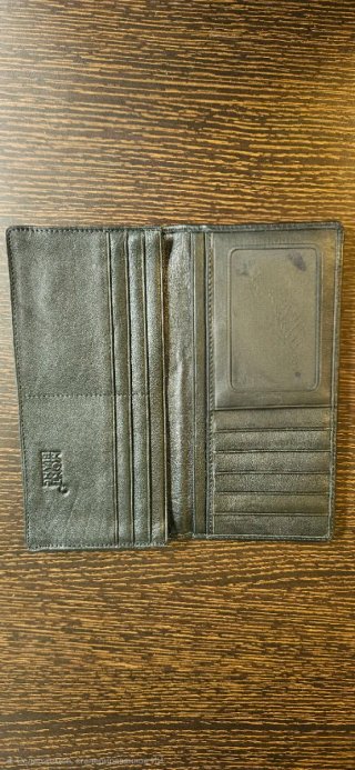 cartera billetera de piel negra Mont blanc