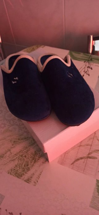 Zapatillas de casa azules sin estrenar