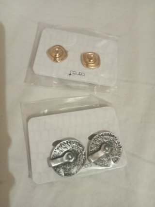 Lote de 10€a nillos plateados y dorados varias tal