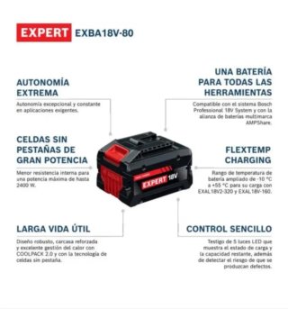 Batería Bosch Expert 18V 8Ah