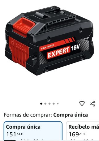Batería Bosch Expert 18V 8Ah