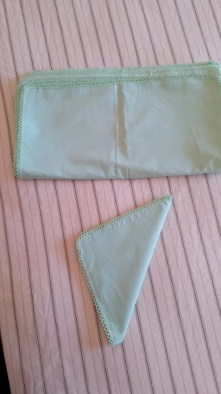 12 Tovaglioli Cotone Verde Acqua