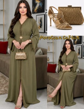 Vestido Caftán de Fiesta Elegante (Varios Colores)