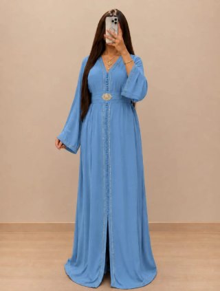 Vestido Caftán de Fiesta Elegante (Varios Colores)