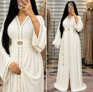 Vestido Caftán de Fiesta Elegante (Varios Colores)