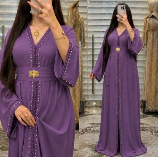 Vestido Caftán de Fiesta Elegante (Varios Colores)
