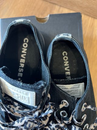 Converse Plataforma Cordones Animal Print talla 39