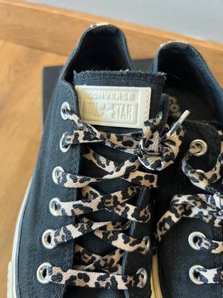 Converse Plataforma Cordones Animal Print talla 39