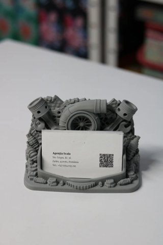 Tarjetero Mecánico Turbo Pistón impresión 3d