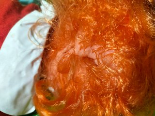 Payaso vintage con sombrero azul
