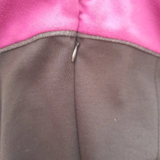 Tubino elegante Cannella nero e fucsia taglia 42
