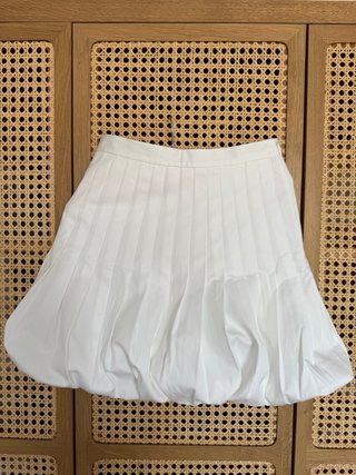 Sandro Falda Corta Blanca Plisada