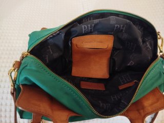 Bolso Pedro del Hierro verde y marrón