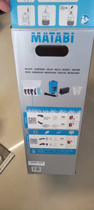 Mochila pulverizador matabi electrica de 20 litros