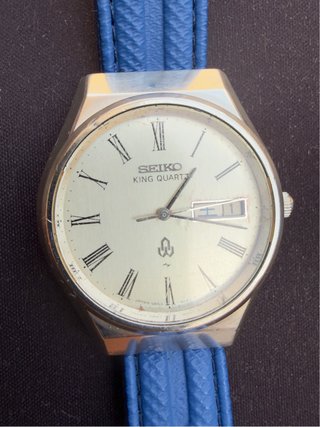Seiko King Quartz vintage 37 mm 0853-8005 año 1976