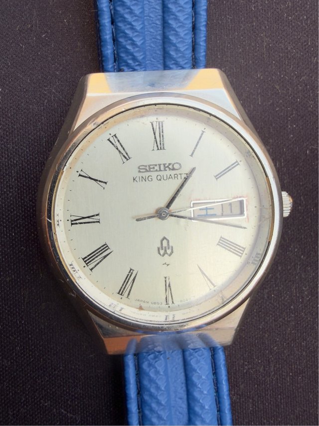 Seiko King Quartz vintage 37 mm 0853-8005 año 1976