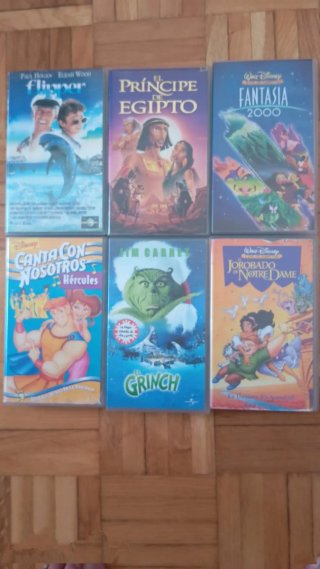 Lote 6 Películas VHS Disney