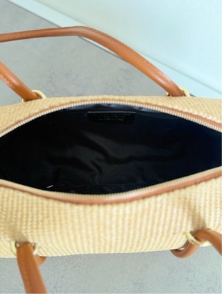 Borsa a cilindro Ea Rafia
