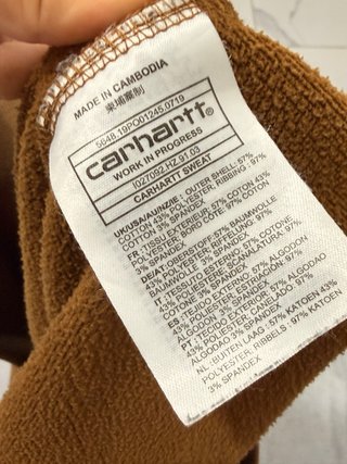 Felpa Carhartt vintage marrone - Taglia M