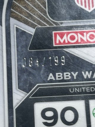 Carta Fútbol Abby Wambach Monopoly Prizm