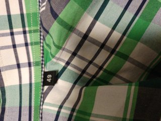 Camisa de cuadros manga larga