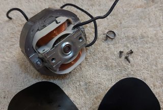 Motor 220v con accesorio aspas