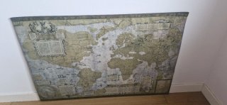 Cuadro Mapa Mundial Antiguo