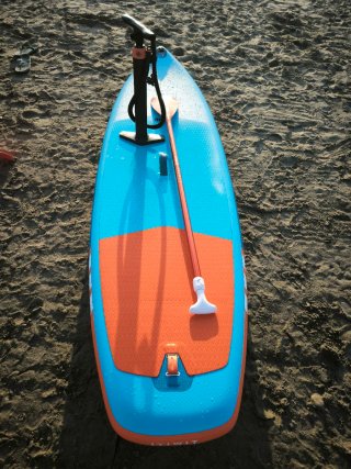 Tabla Paddle Surf 9 pies Azul y Naranja