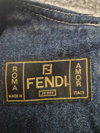 Abito Fendi Jeans Mini Logo FF Vintage